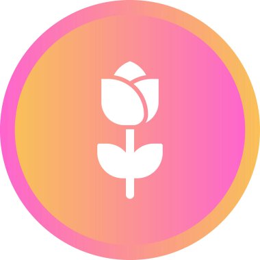 beautiful flower vector line icon