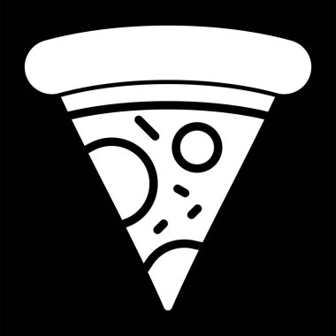 pizza. Web simgesi basit illüstrasyon