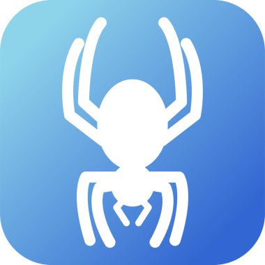 Benzersiz örümcek vektör simgesi