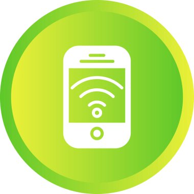 Wi-Fi işaretli bir cep telefonu.