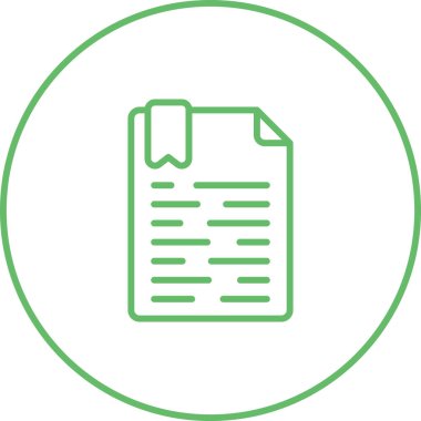 belge simgesi vektör illüstrasyonu