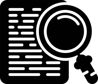 Arama simgesi, vektör illüstrasyonu