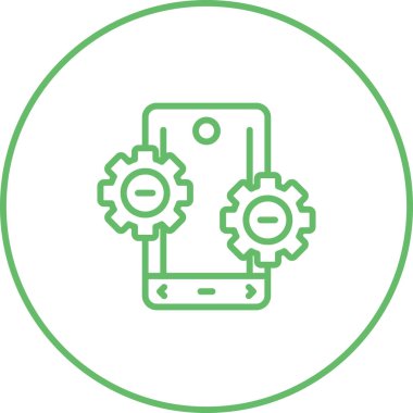 akıllı telefon web simgesi vektör çizimi