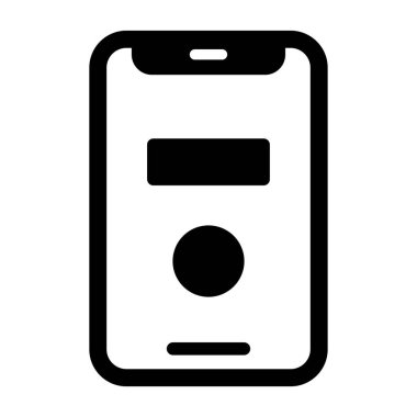 akıllı telefon web simgesi vektör çizimi