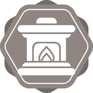 Yangın. Web simgesi basit illüstrasyon