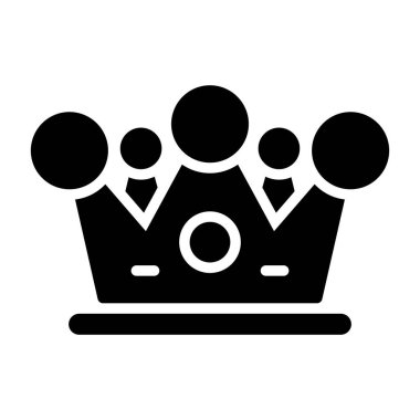 taç simgesi vektör illüstrasyonu