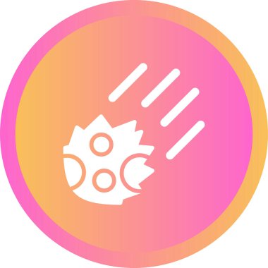 Meteor web simgesi vektör illüstrasyonu