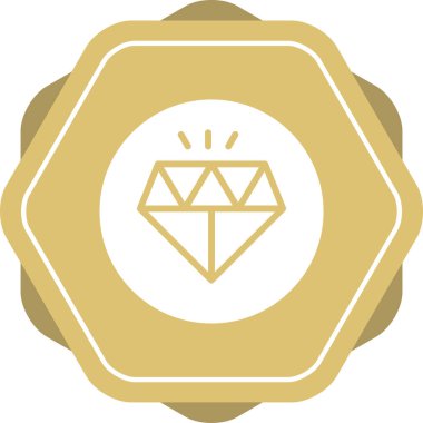 Elmas web simge vektör çizim