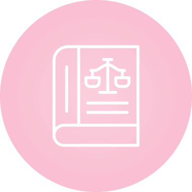 Adaletin vektör illüstrasyonu modern simge