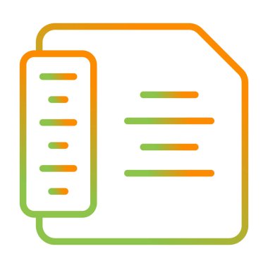 Belge. Web simgesi basit illüstrasyon