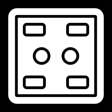 soket ağ simgesi vektör illüstrasyonu