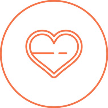 Kalp. Web simgesi basit illüstrasyon