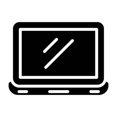 dizüstü bilgisayar simgesi, web basit illüstrasyon