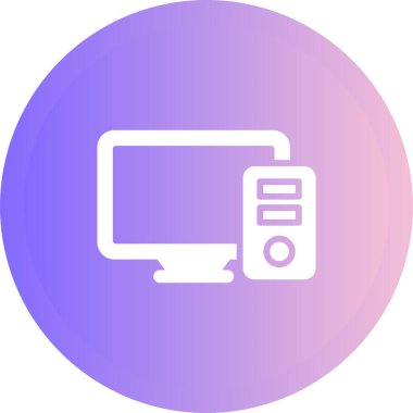 vektör lcd simgesi illüstrasyonu