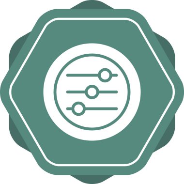 Ayarlar Slaytlar web simgesi vektör çizimi