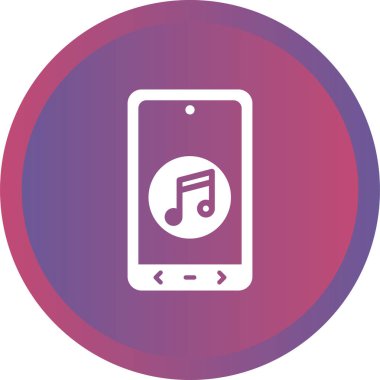 Vektör müzik simgesi illüstrasyonu