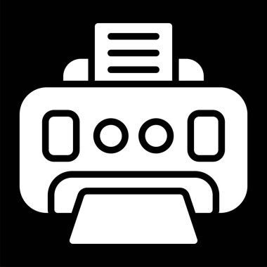 Yazıcı simgesi basit örnek