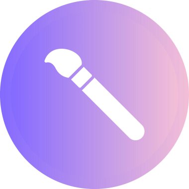 Boya fırçası web simgesi, vektör illüstrasyonu