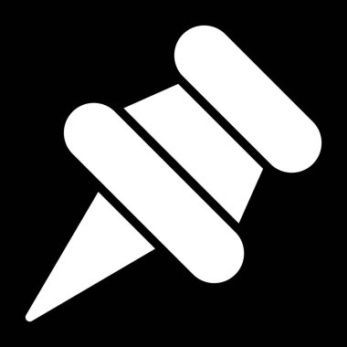 Pushpin web simgesi vektör illüstrasyonu
