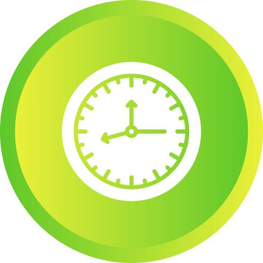 Saat simgesi, basit vektör illüstrasyonu