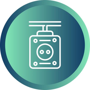 Gaz b simgesinin vektör çizimi