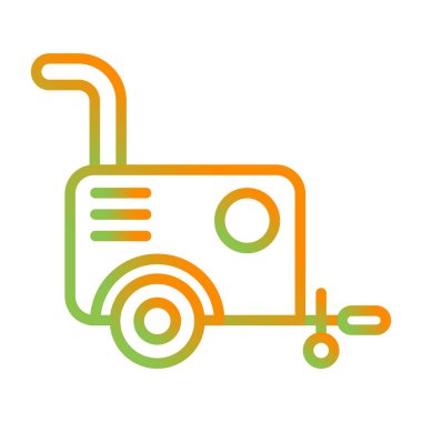 Araba anahtar simgesi, vektör çizim