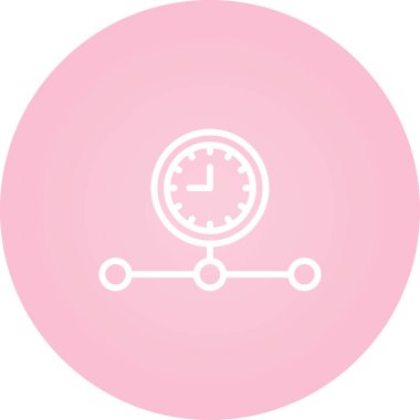 Saat simgesi, basit vektör illüstrasyonu