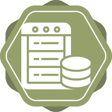 Sunucu. Web simgesi basit tasarım