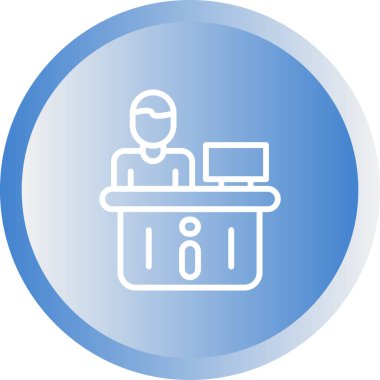 İnternette. Web simgesi basit illüstrasyon