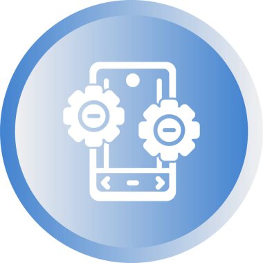 akıllı telefon web simgesi vektör çizimi