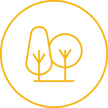 ağaç simgesi vektör illüstrasyonu