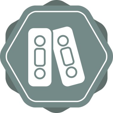 iki zar düğmesi simgesi, vektör, illüstrasyon