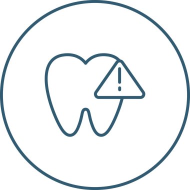 Diş. Web simgesi basit illüstrasyon