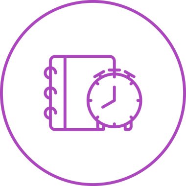 saat vektör simgesi modern basit vektör illüstrasyonu