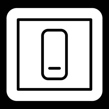 Tek bir simgenin vektör illüstrasyonu