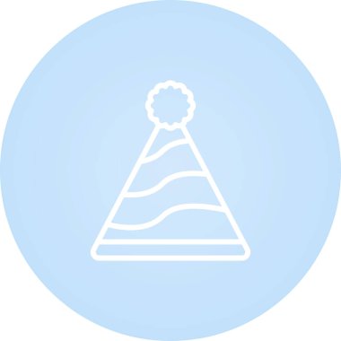 parti şapka web simgesi vektör illüstrasyonu