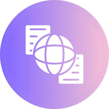 genel internet simgesi, vektör illüstrasyonu