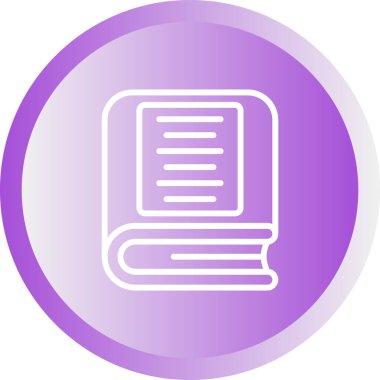 Kitap. Web simgesi basit illüstrasyon