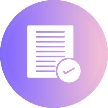 Kontrol listesi. Web simgesi basit illüstrasyon