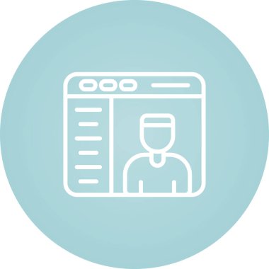 iş simgesi vektör illüstrasyonu