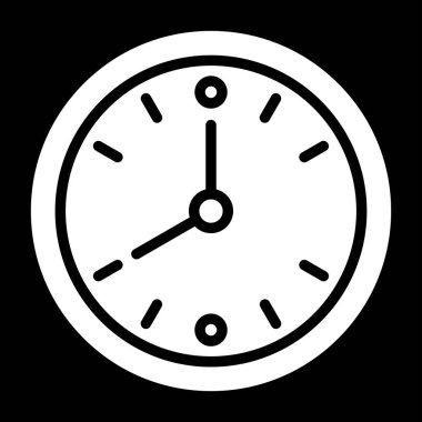 Zaman yönetimi simgesi vektör illüstrasyonu