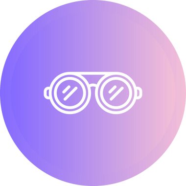 Güneş gözlüğü simgesinin vektör illüstrasyonu