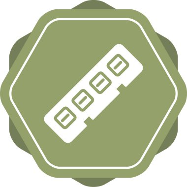 Benzersiz Batarya Vektör Satırı Simgesi