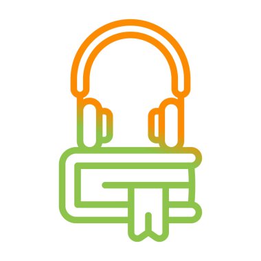 Kulaklık. Web simgesi basit illüstrasyon