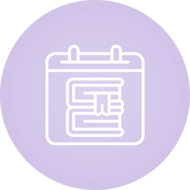 Takvim. Web simgesi basit illüstrasyon