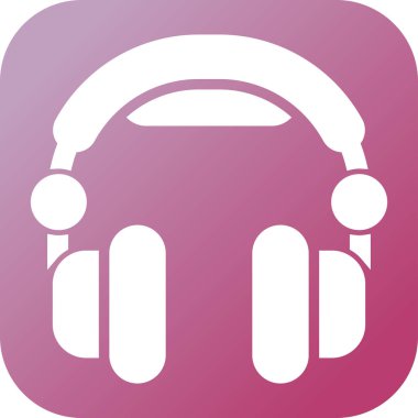 kulaklıklar web simgesi, vektör illüstrasyonu