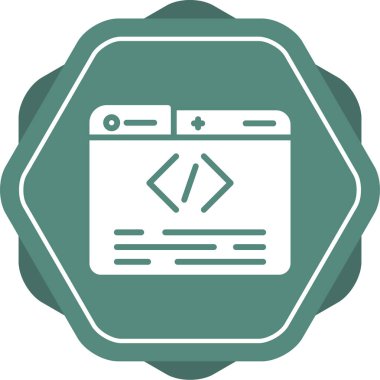 web development. web icon simple illustration