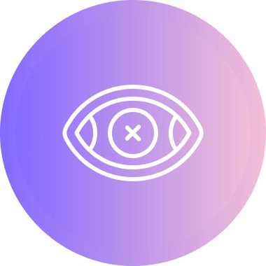 Göz simgesinin vektör illüstrasyonu