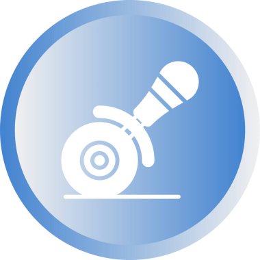 Bir radyo simgesinin vektör illüstrasyonu