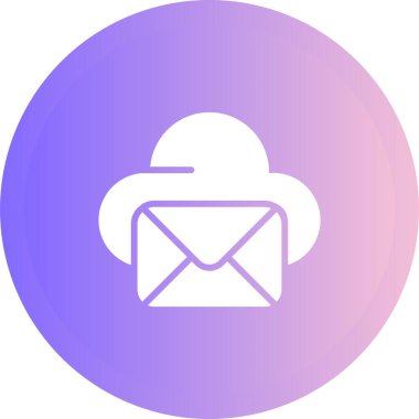 Bulut simgesi vektör illüstrasyonu